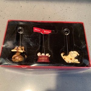 Dog themed photo/memo holders